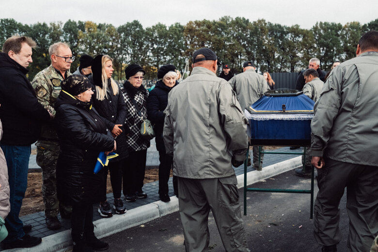 In Brovary, bid farewell to soldier Oleksandr Fatieiev, who died in battle against ruscists in Luhansk region, was held 29